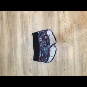 multi colour lululemon shorts
